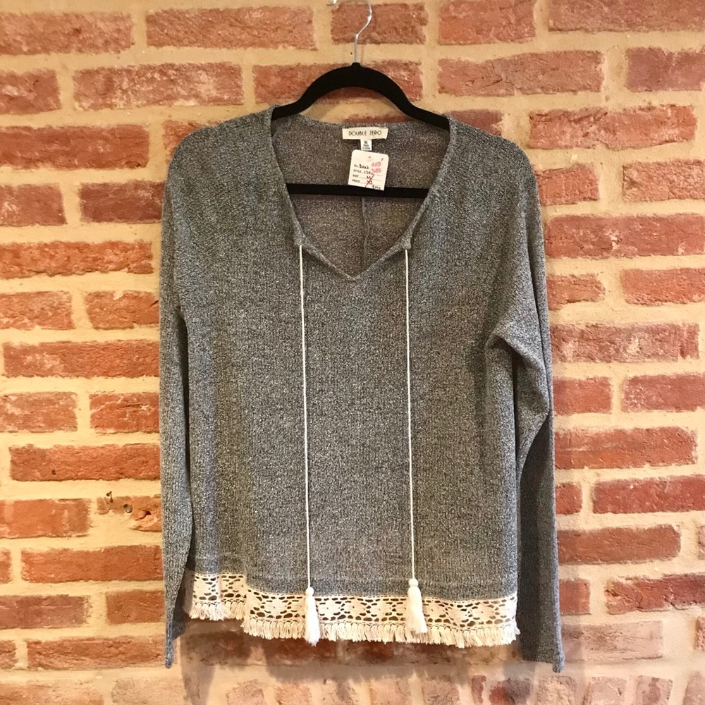 Lace trim top